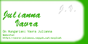 julianna vavra business card